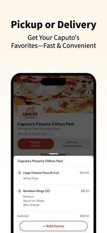 Caputo's Pizzeria Clifton Park iPhone screenshot