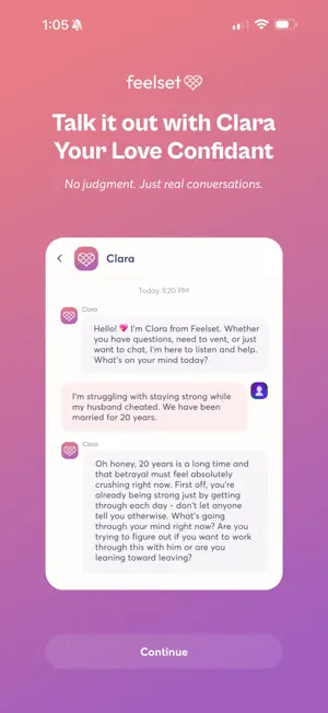 Feelset - Vent, Heal, Grow screenshot 1