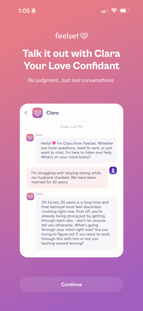 Feelset - Vent, Heal, Grow screenshot 1