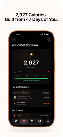 BulkMode - Calorie Tracker iPhone screenshot