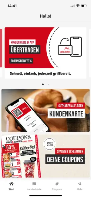 Schäfer Dein Bäcker App iPhone screenshot 1