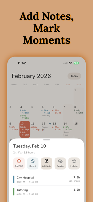 WorkTime: Shift Calendar Screenshot 6 of 7