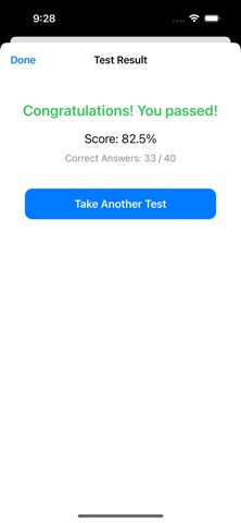 Driving Test-Drivers License iPhone screenshot