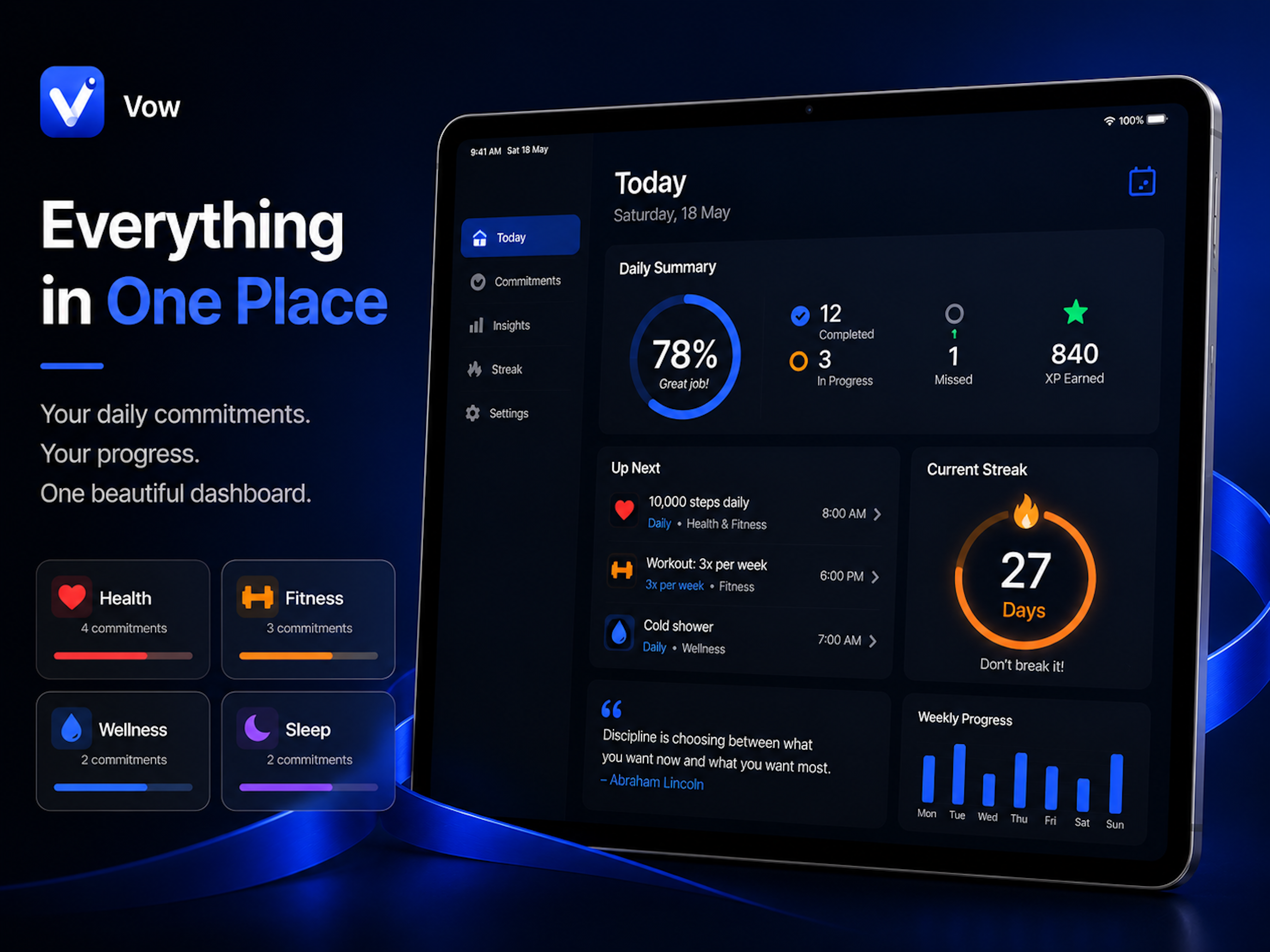 Vow - Commitment Tracker