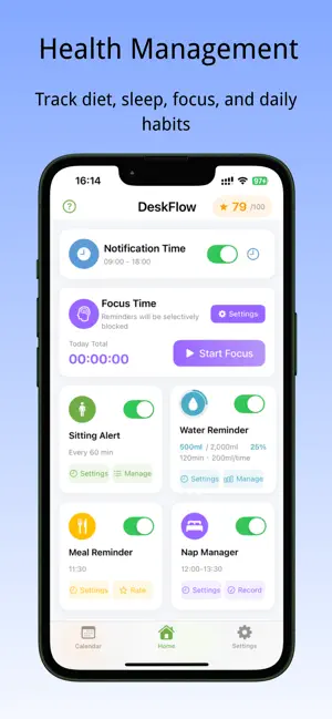 DeskFlow:Office Health screenshot 1