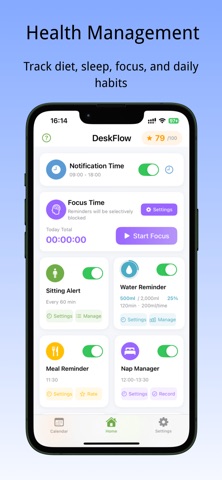 DeskFlow:Office Health iPhone screenshot