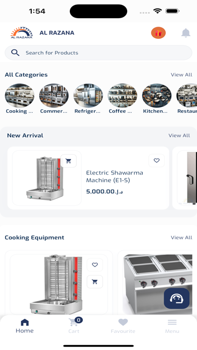 Al Razana Kitchen Equipment Screenshot