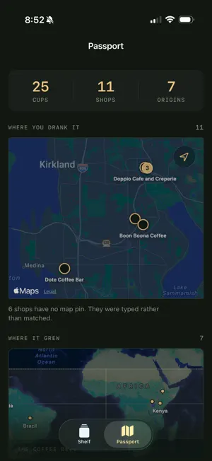 BeanThere Coffee Log screenshot 4