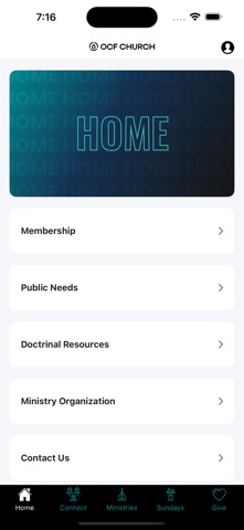 OCF Church App screenshot