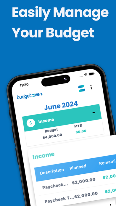 Budget Even: Build Savings iPhone screenshot 1 - Finance app