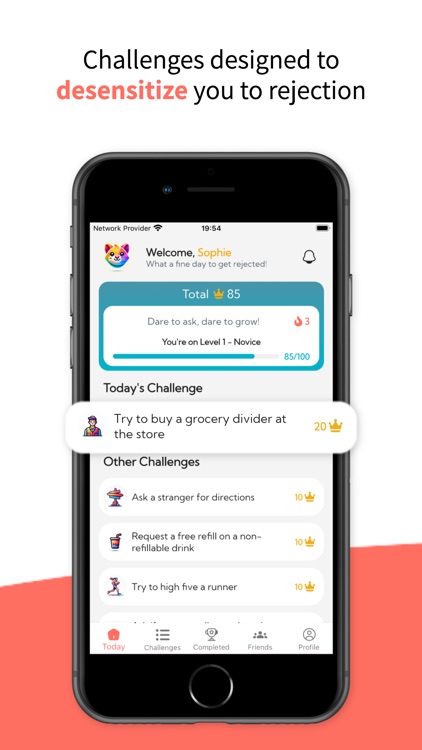 Rejecto: Rejection Challenges