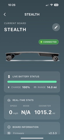Blast Off: Boosted Board App Screenshot 1 of 2