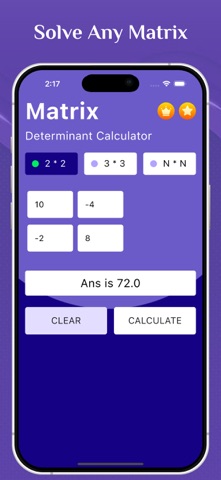 Matrix Determinant Calculator Screenshot 2 of 4