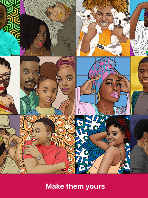 Colorful: Black Coloring Book iPad screenshot 9 - Reference app