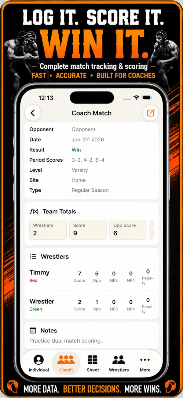 Wrestling+ Stats & Scorebook Screenshot 4