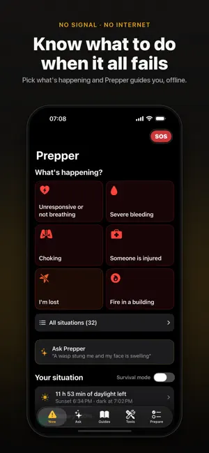Prepper: Offline Survival AI screenshot 1