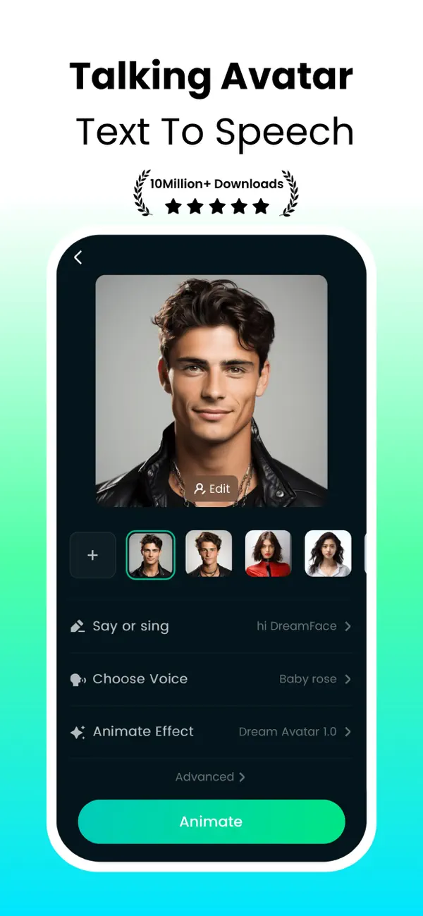 #1. DreamFace: AI Video Generator (iOS) Tekijänä: New Port LLC