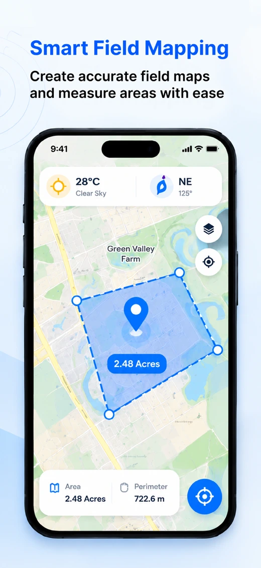Map Measure : Field Area Calc screenshot 4