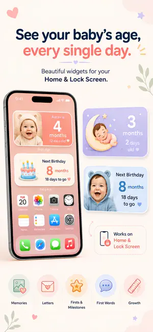 Baby Age Tracker & Widget screenshot 1