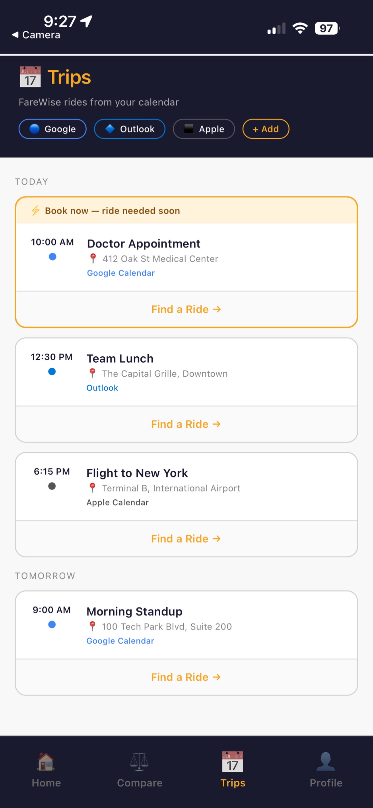 Screenshot 5 of FareWise: Rideshare Compare