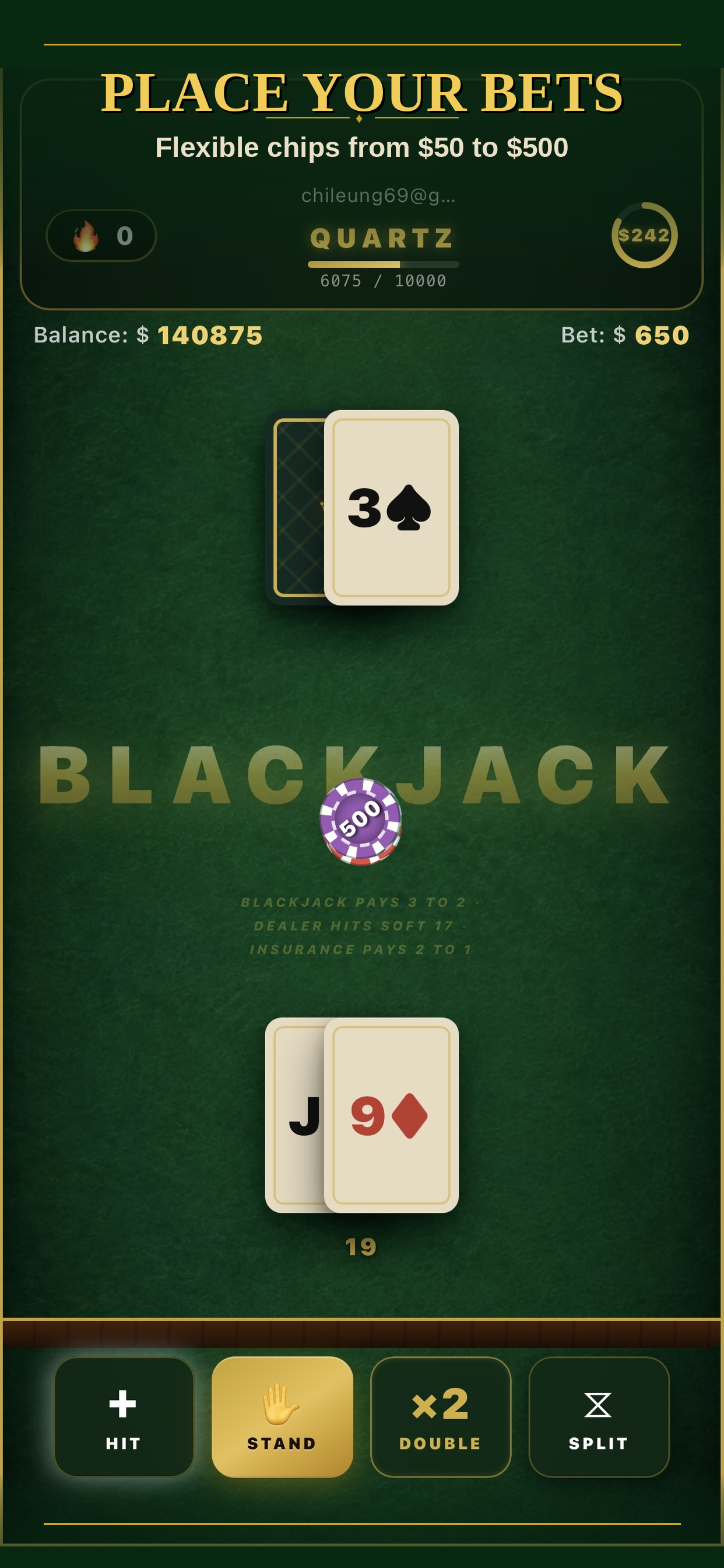 Premium Blackjack: VIP 21 screenshot 3