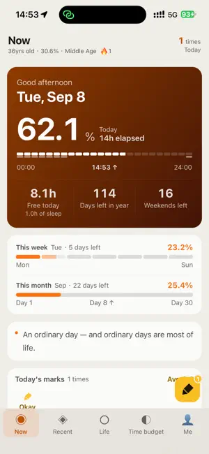 Life Progress Journal screenshot 1