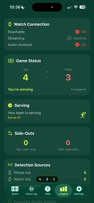 Pickleball Voice Score screenshot 2
