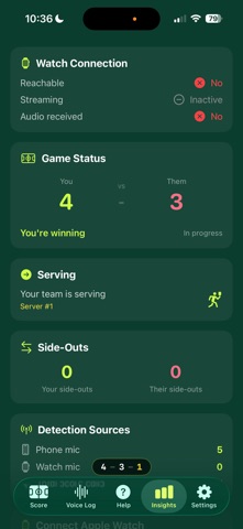 Pickleball Voice Score app screenshot 2