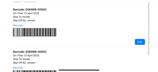 EGK Shipment Status Dash Screenshot 2 of 10