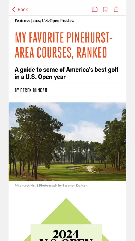 Golf Digest Magazine screenshot 3 of 5