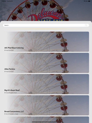 The Delaware State Fair iPad screenshot
