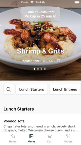 ForkLift Restaurant iPhone screenshot 2 - Food & Drink app