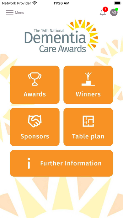 National Dementia Care Awards Screenshot