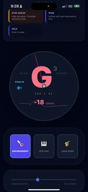 Pitch Center: Marching Tuner screenshot 2