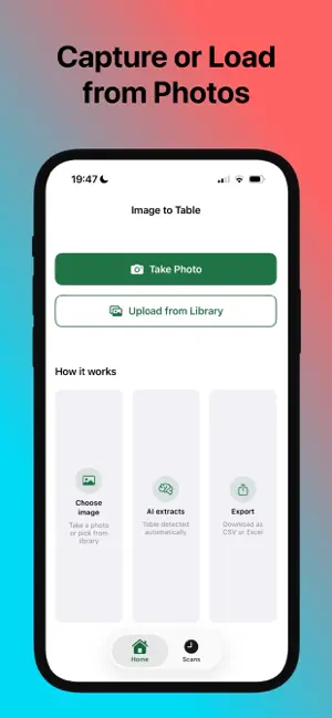 Image to Table Scanner screenshot 2