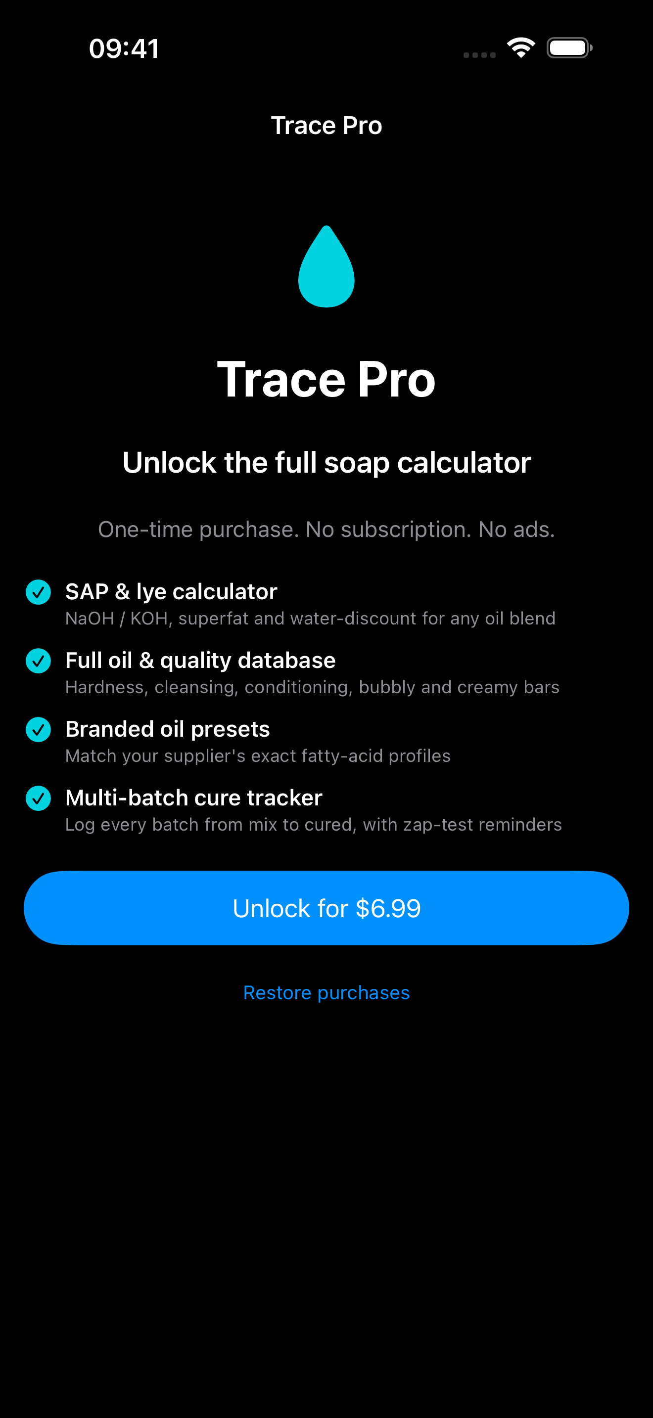 Trace: Soap & Lye Calculator screenshot 6