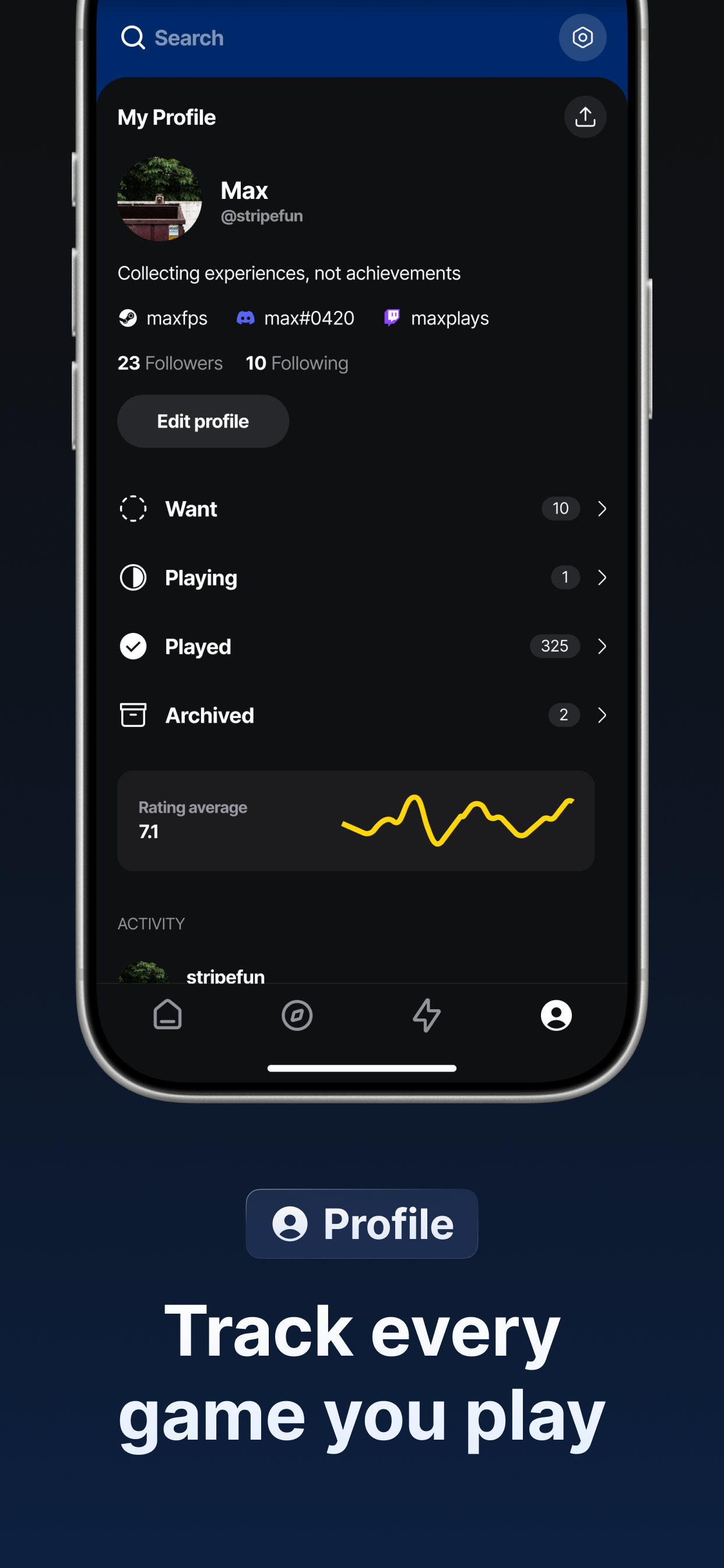 Revuo: Game Tracker screenshot 4