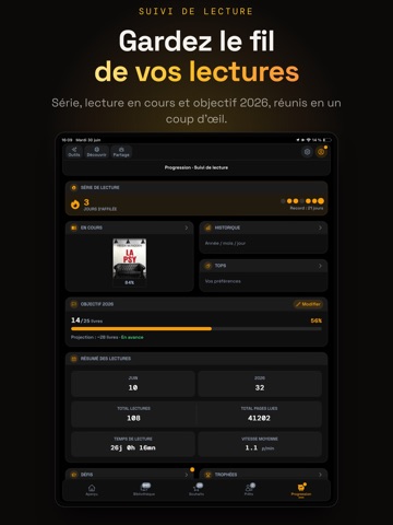 ClassBook : Suivi de lecture iPad screenshot 2