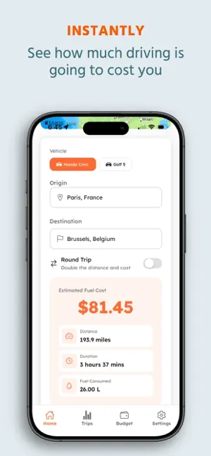Fuelito - Fuel Cost Calculator screenshot 2