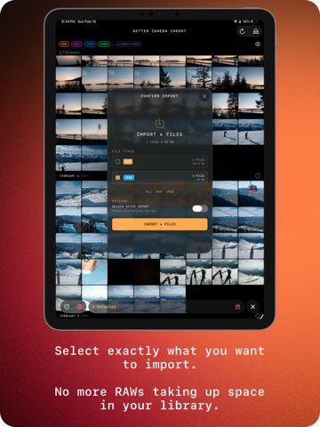 Better Camera Import iPad screenshot