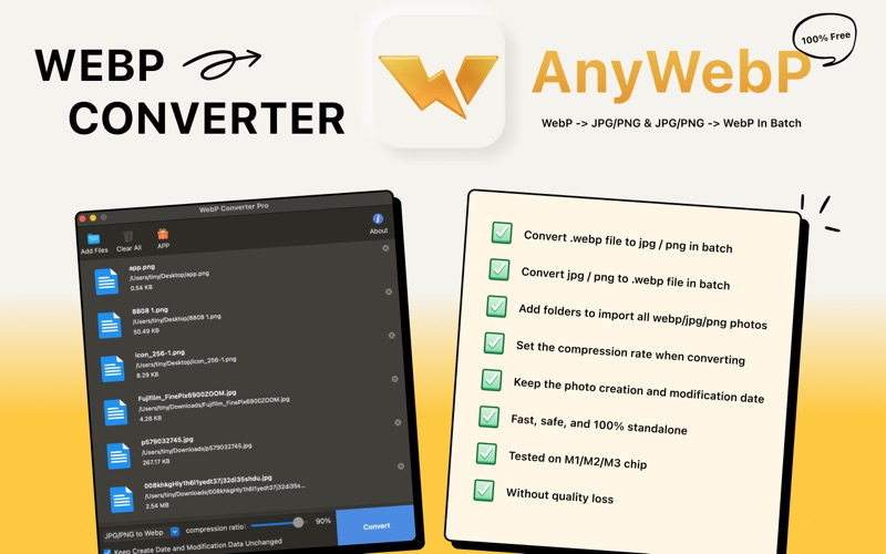 Screenshot #1 pour WebP Converter - AnyWebP