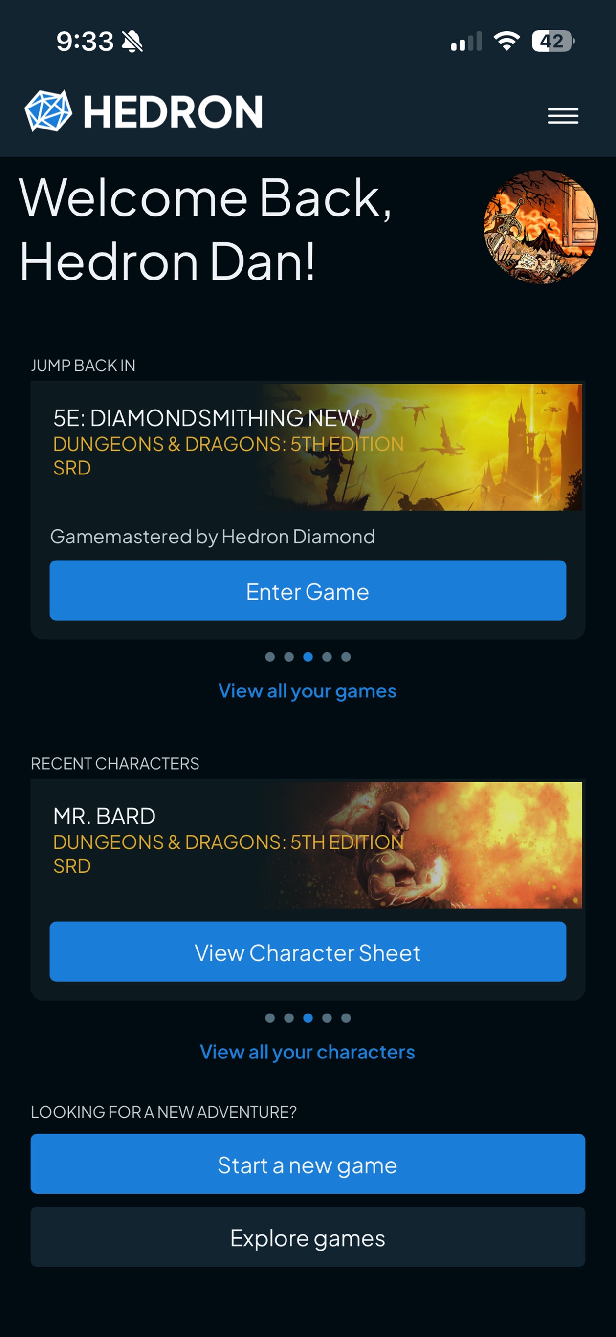 Screenshot 1 of Hedron App