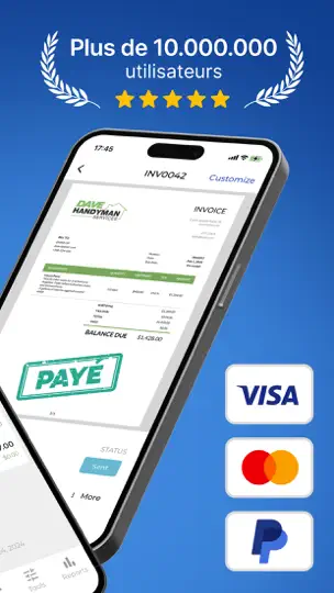 Capture d'écran de Facture Et Devis - Invoice Fly sur iPhone 2