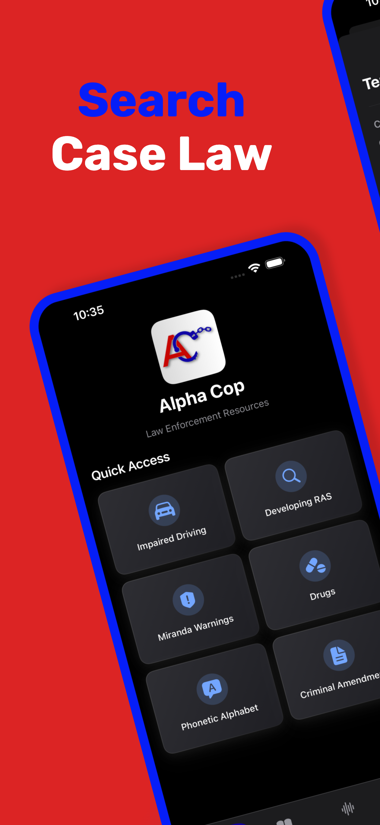 Alpha Cop - Case Law Guide