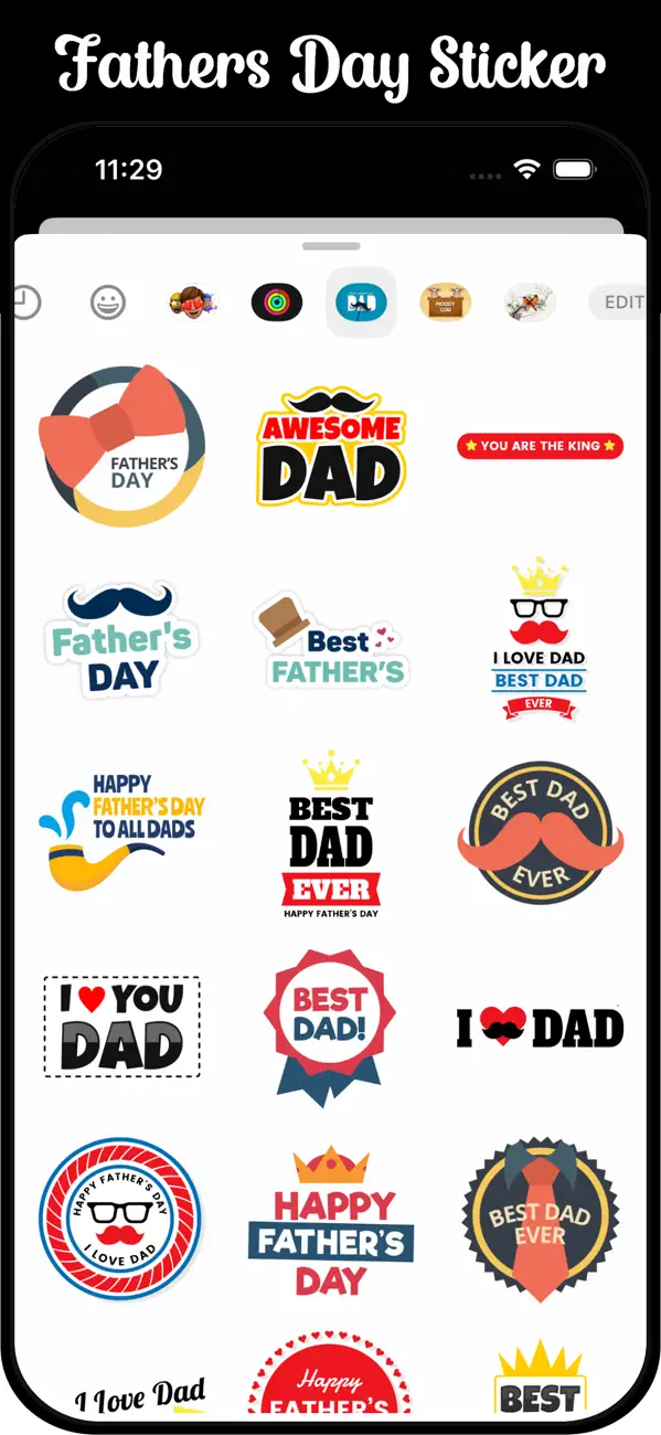 Screenshot #3 pour Fathers Day Emojis