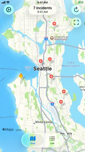 Seattle Incidents screenshot 1