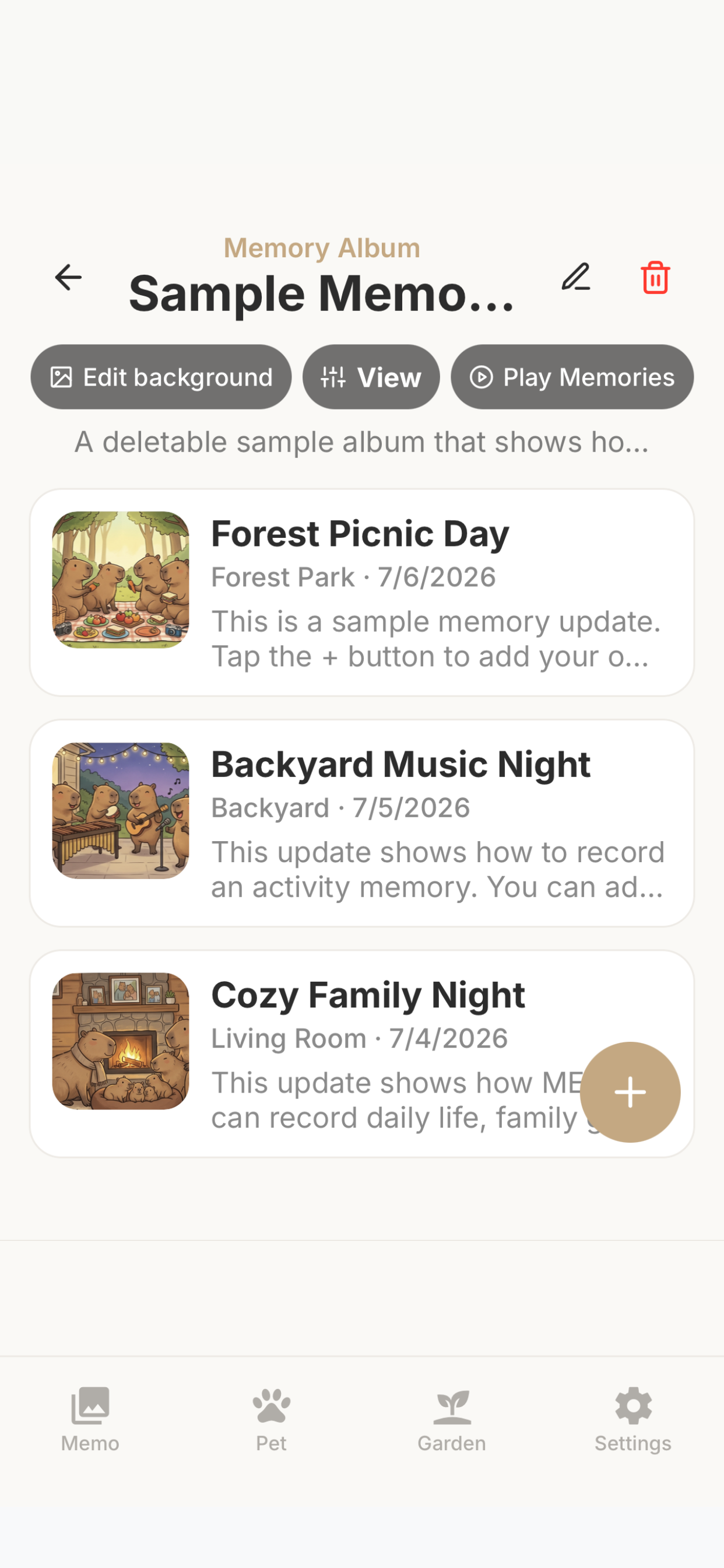 Capybara Memory Hub screenshot 5