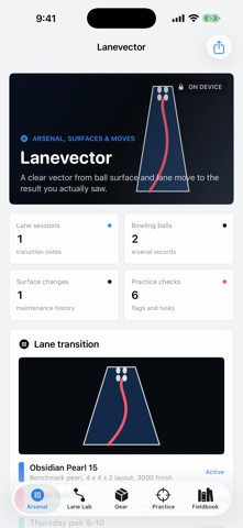 Lanevector: Bowling Lab screenshot
