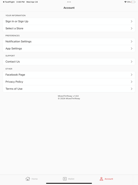 Mize's Thriftway iPad screenshot 4 - Lifestyle app