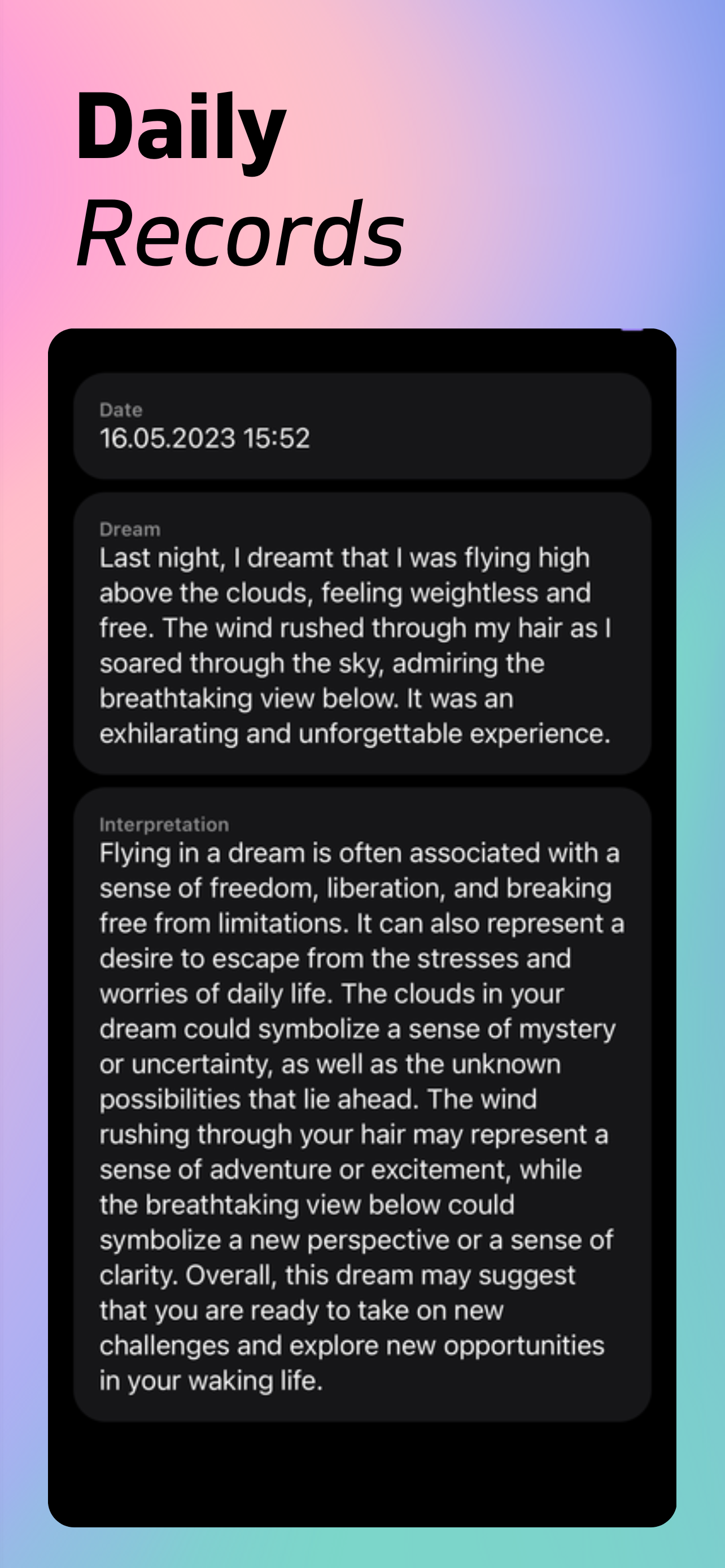 Dream Interpretation - Journal screenshot 5